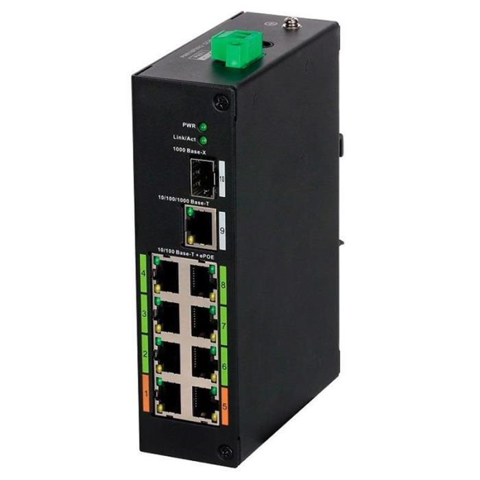 DH-LR2110-8ET-120 8-портовий ePOE комутатор Dahua