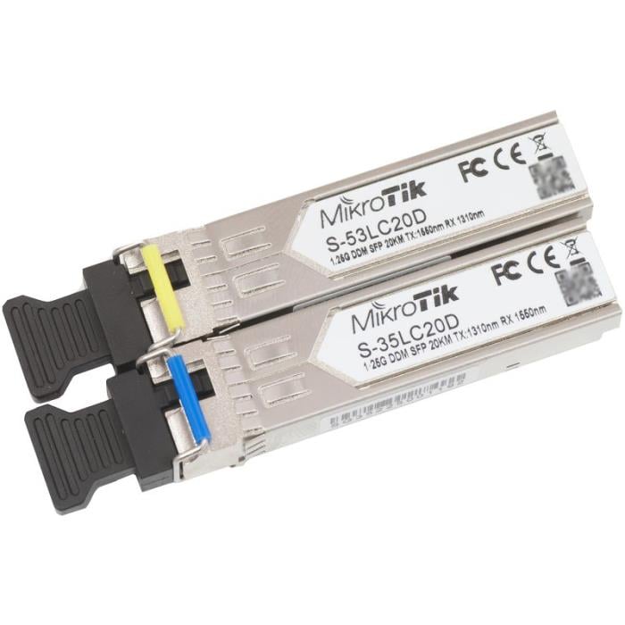 S-35LC20D (S-3553LC20D) 1.25G комплект SFP модулів (Rx / Tx) MikroTik