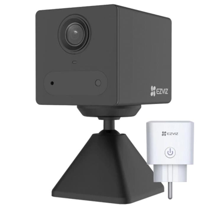 CS-CB2 (1080P,BK)+CS-T30-10B-EU Wi-Fi камера Ezviz з батареєю та розетка в комплекті