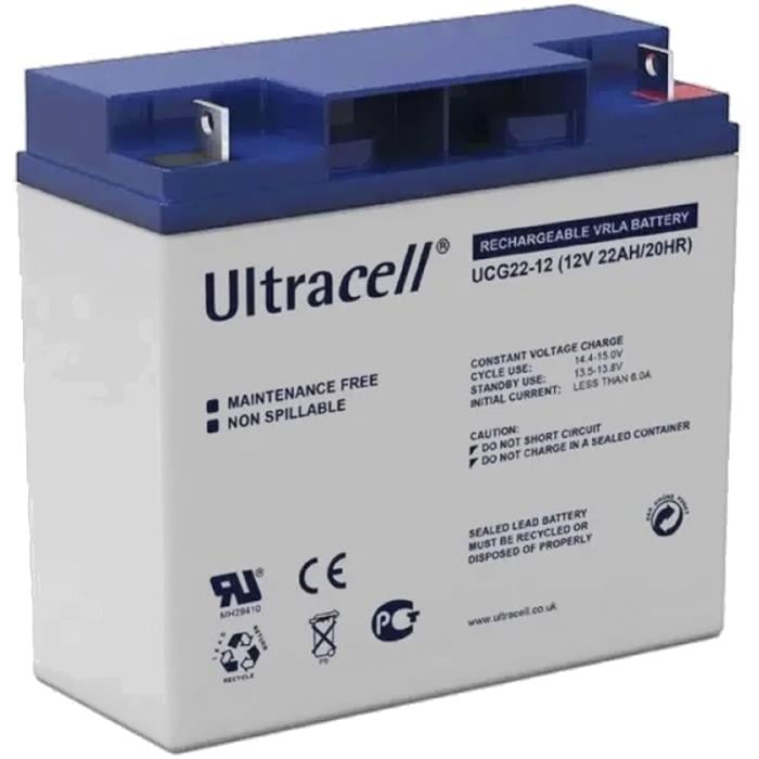 Акумуляторна батарея Ultracell UCG22-12 GEL 12V 22 Ah