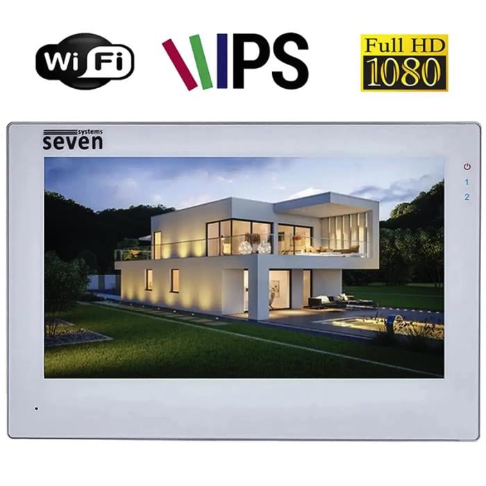 DP-7577FHDW - IPS white IP-відеодомофон Seven 7 дюймів з Wi-Fi