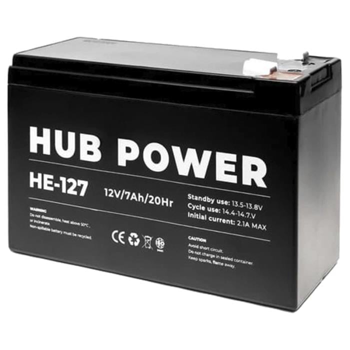 Hub Power НЕ-127 12V 7Ah акумуляторна батарея