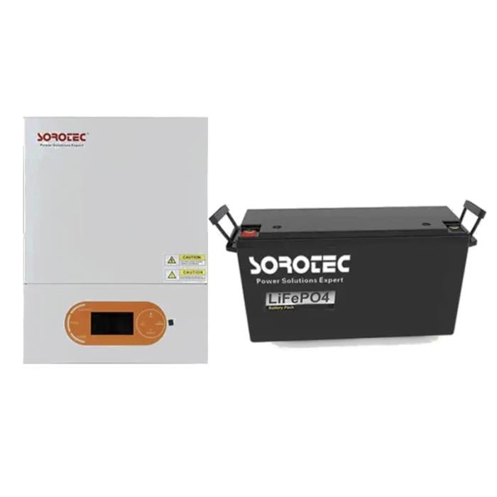 Комплект резервного живлення Sorotec REVO VM II PRO 3.2kW/24V Wi-Fi з АКБ LiFePO4 25.6V/100Ah 2560Wh