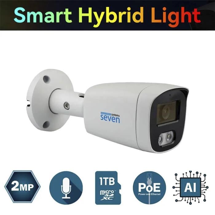IP-7222PA-DL white 2Мп 2.8 мм IP відеокамера Seven з розумним подвійним підсвічуванням